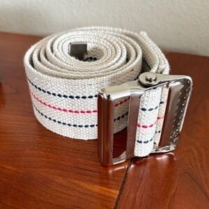 Stylish Canvas Belt with Striped Design